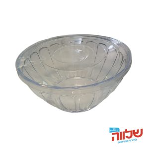 קערה שקופה+מכסה פלסטיק 20*10*11 ס"מ DA-12073