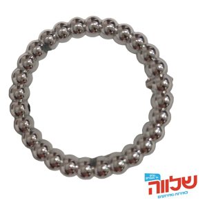 חבק מפיות פנינה 10יחידות DA-10715-10-SILVER