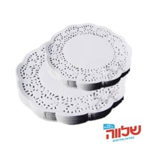 מפיות תחרה עגול 14 ס"מ 100 יח' DAT-R14-100PCS